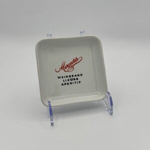 Vintage Mercedes Weinbrand Likor Aperitif Porcelain Trinket Dish Germany Retro
